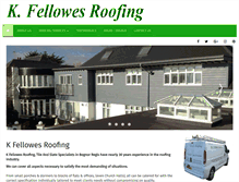 Tablet Screenshot of kfellowesroofing.com